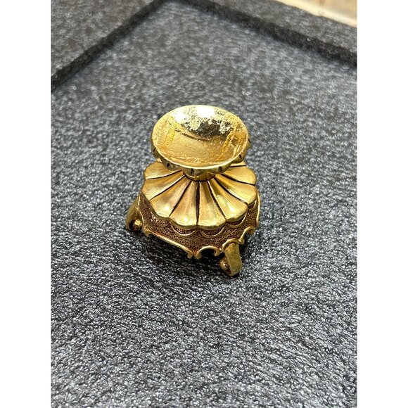 House of Faberge Franklin Mint Egg Jewels in the Garden Hummingbird w/Gold Base - Picture 7 of 10